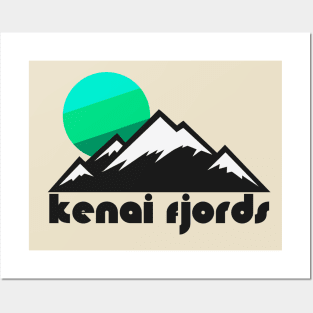 Retro Kenai Fjords ))(( Tourist Souvenir National Park Design Posters and Art